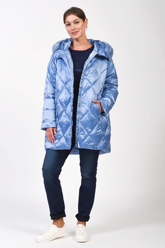 Куртка Pezzo стеганая голубая
