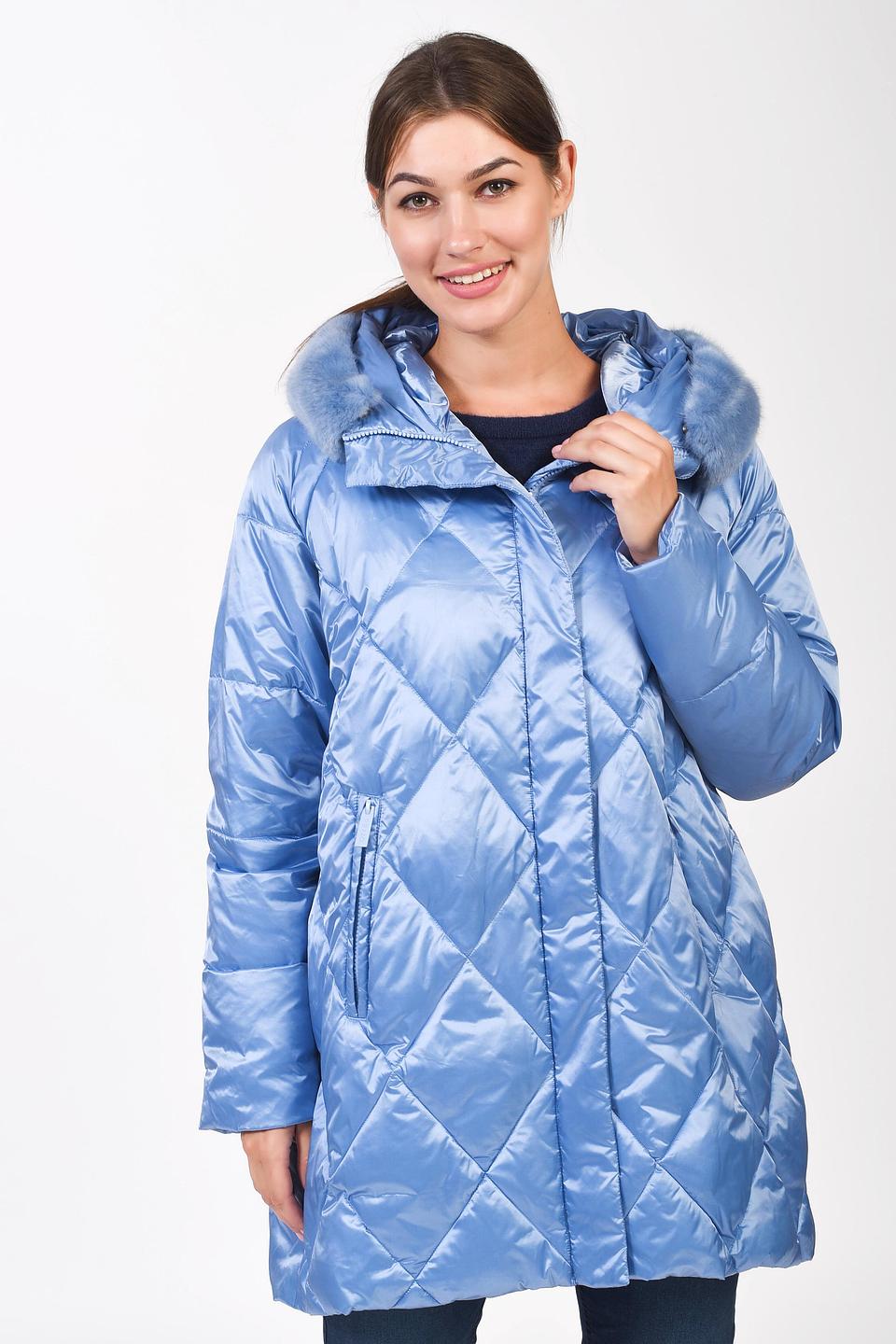 Куртка Pezzo стеганая голубая