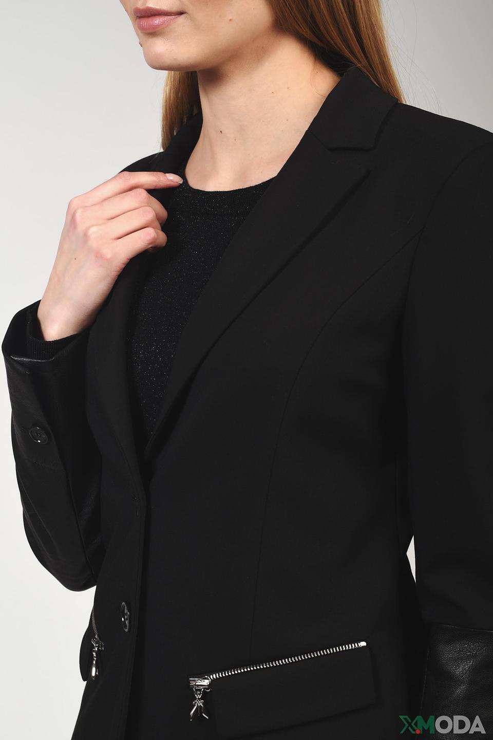 Жакет Patrizia Pepe с кожаными рукавами