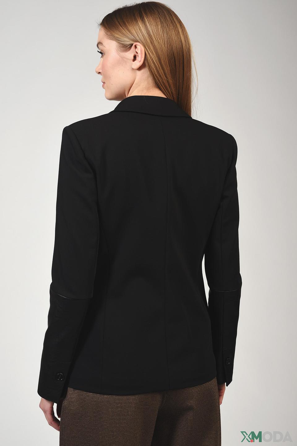 Жакет Patrizia Pepe с кожаными рукавами