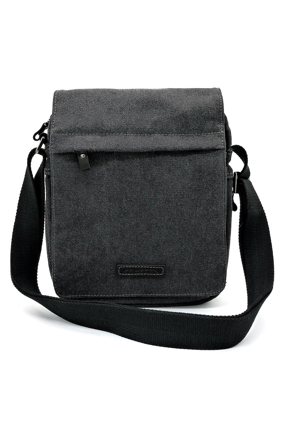 Сумка через плечо Pellecon текстиль чёрный