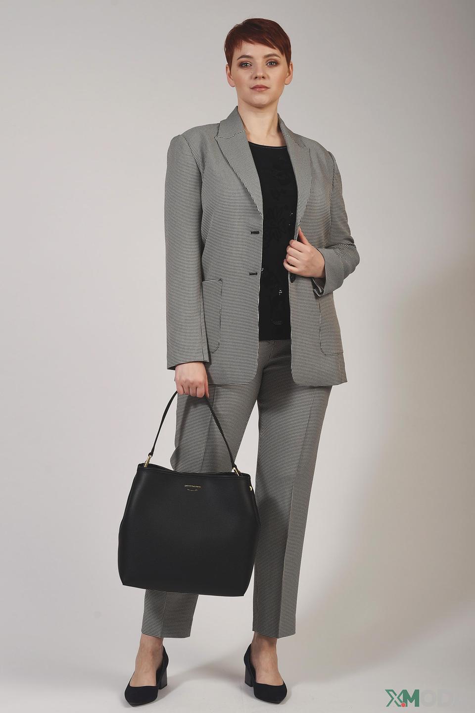 Брюки Pezzo в клетку серые