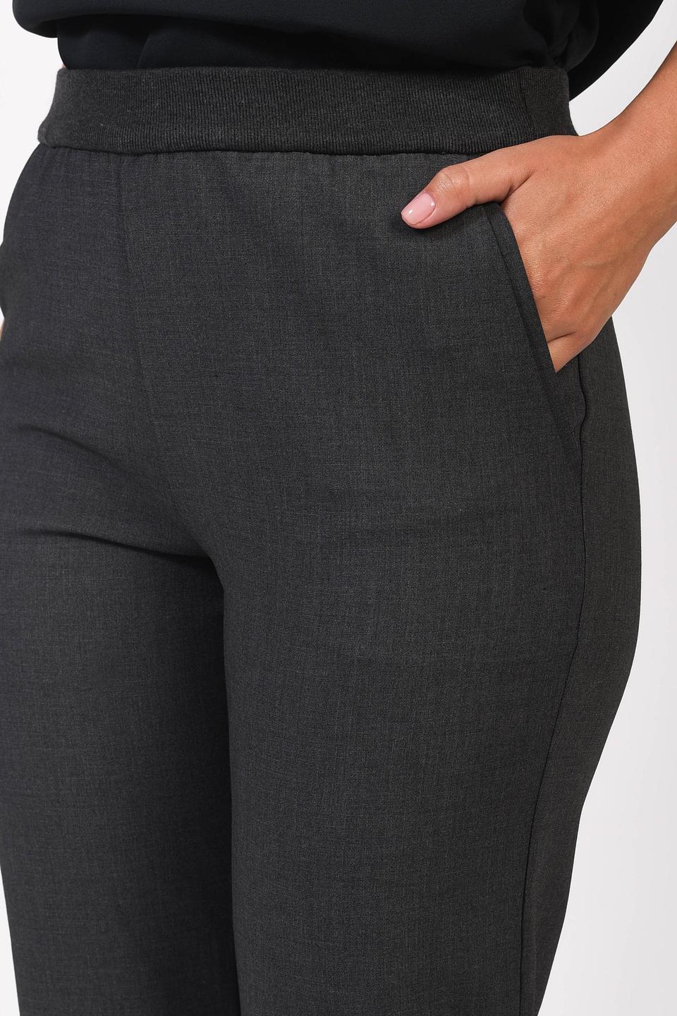 Брюки Just Valeri серые с резинкой