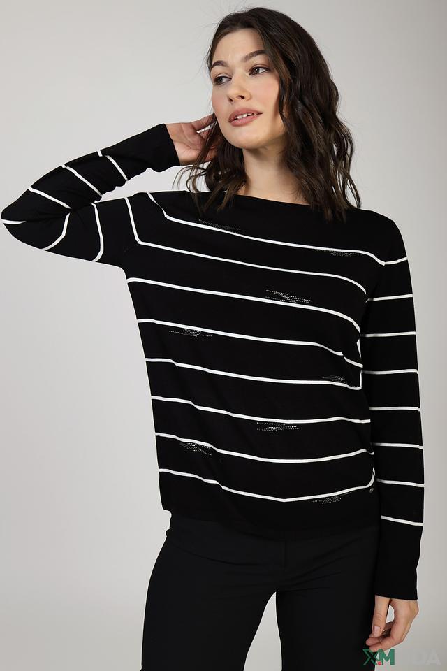 Пуловер Gerry Weber в полоску чёрный