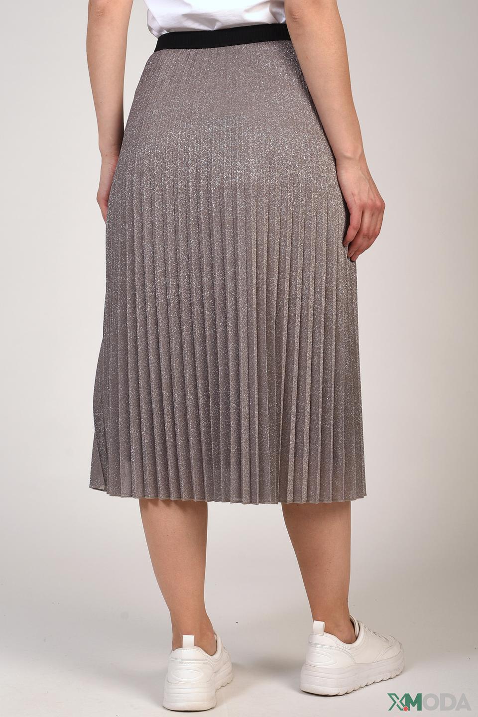 Юбка Pezzo плиссированная серая