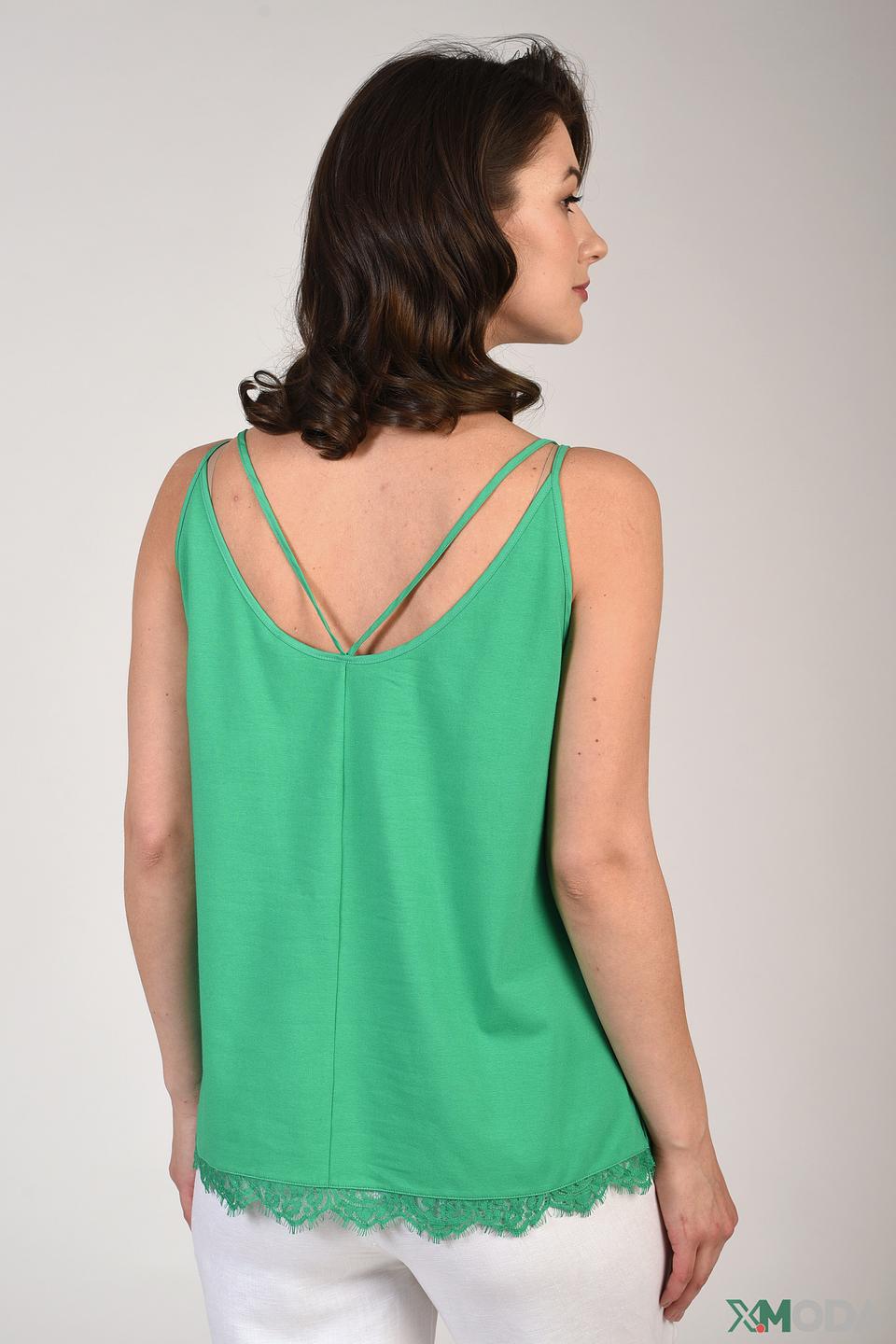 Топ Just Valeri с кружевом лайм