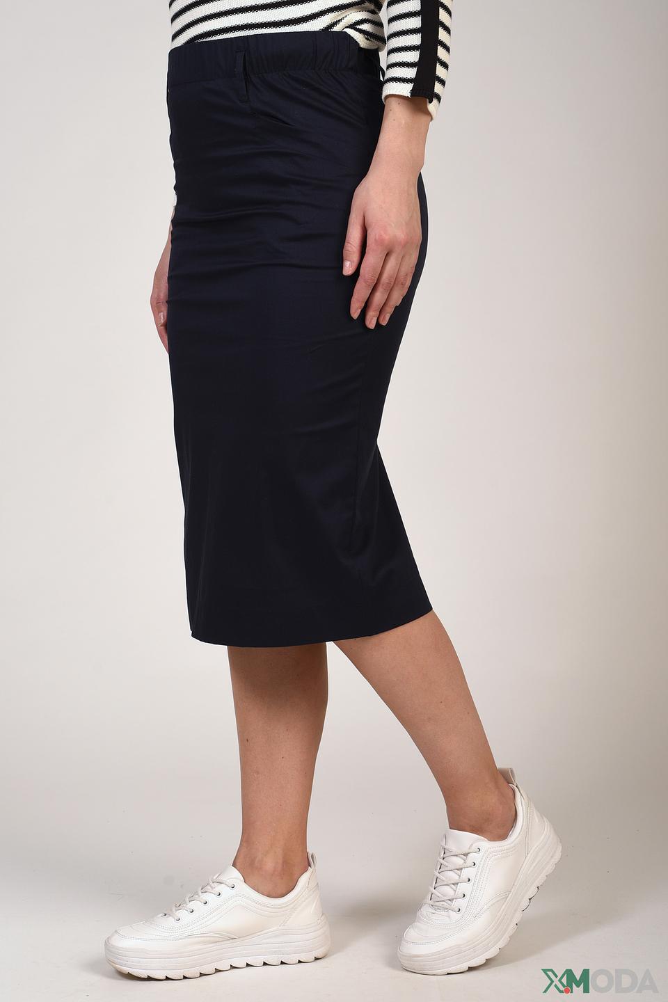 Юбка Just Valeri классическая темно-синяя