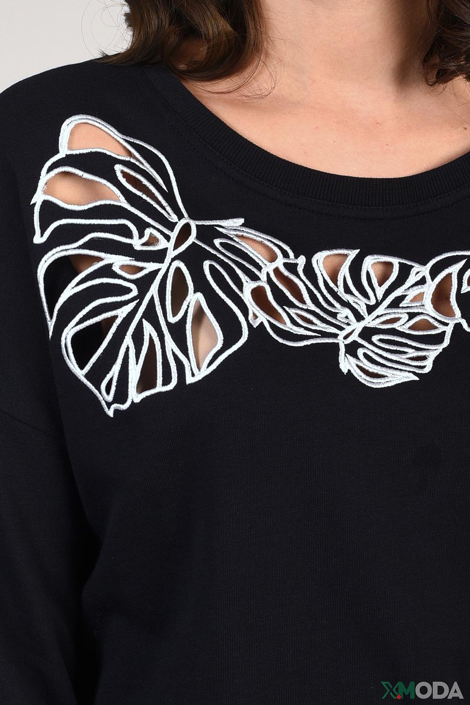 Пуловер Just Valeri с листьями