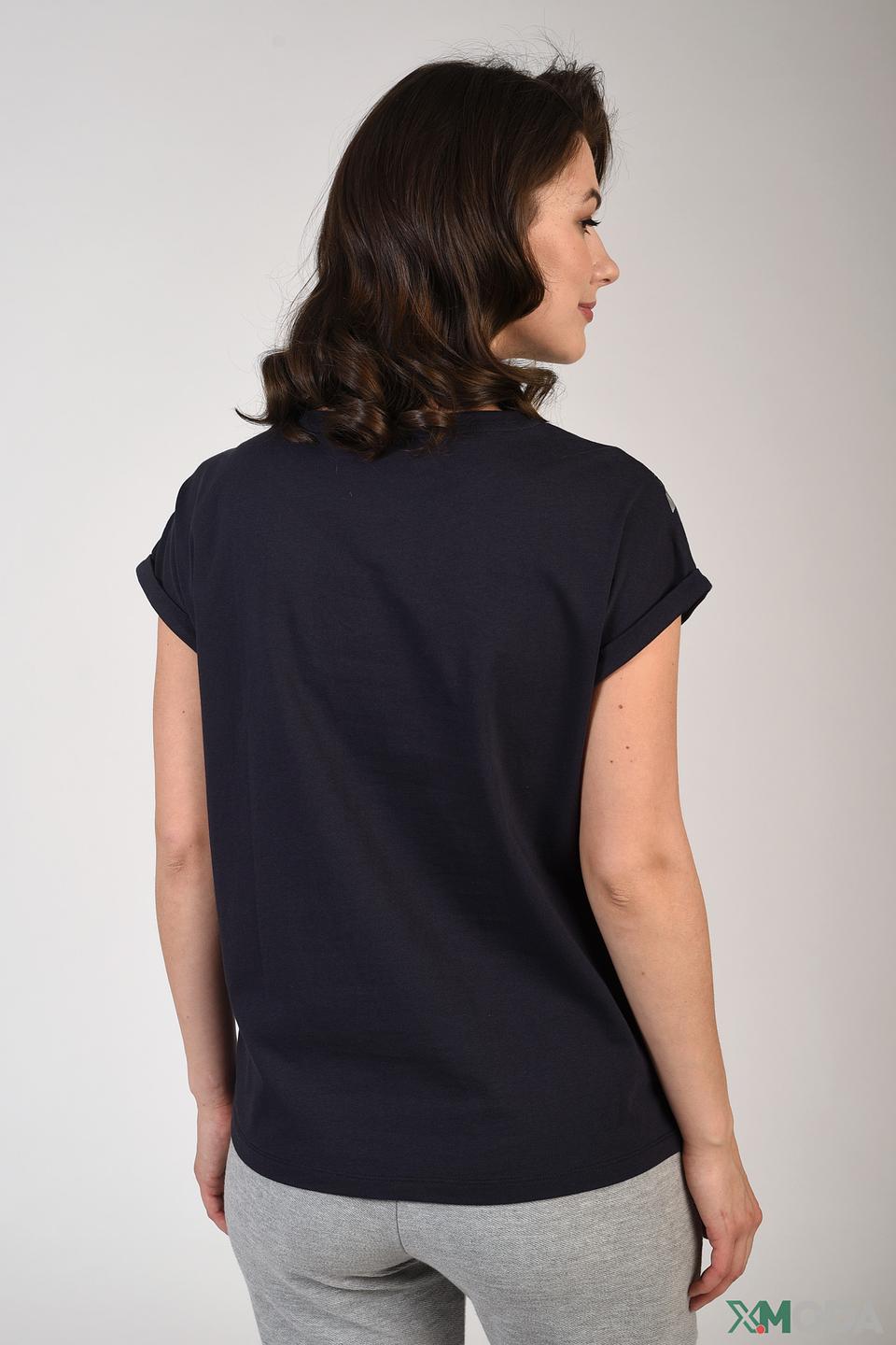 Футболка Pezzo с пайетками чёрная