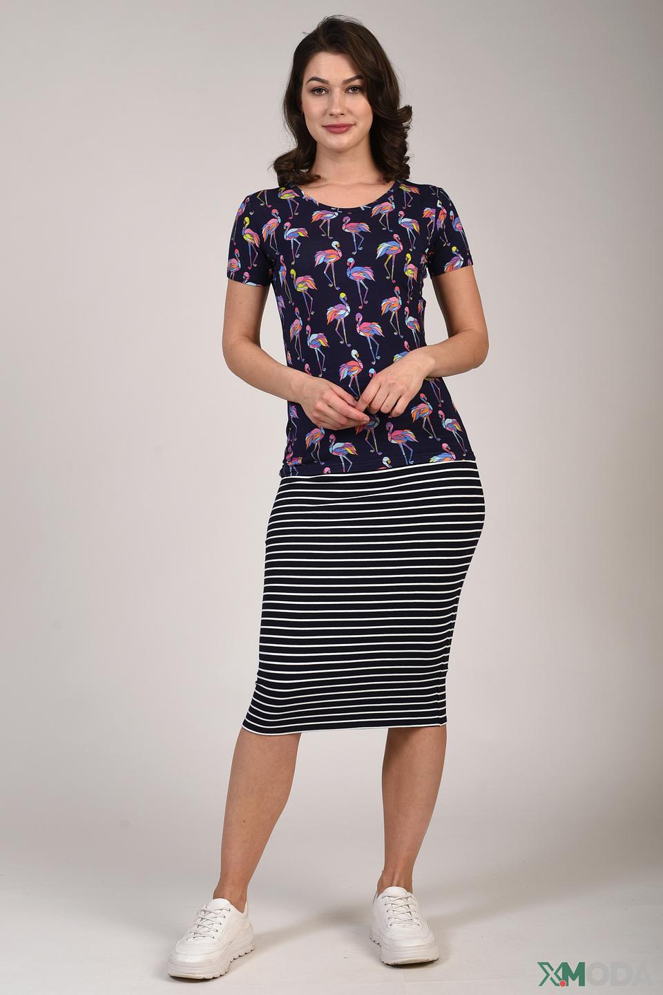 Блуза Pezzo с фламинго