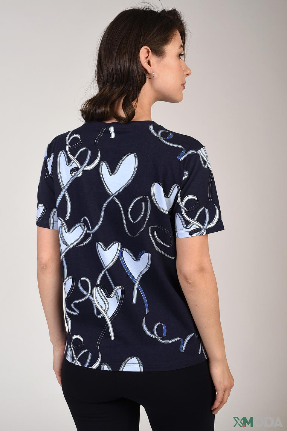 Блуза Pezzo с принтом сердец