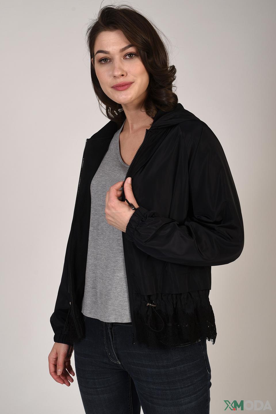 Жакет Pezzo чёрный с оборками