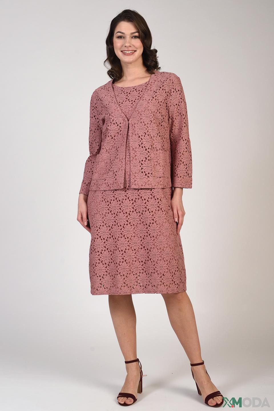 Жакет Pezzo кружевной розовый