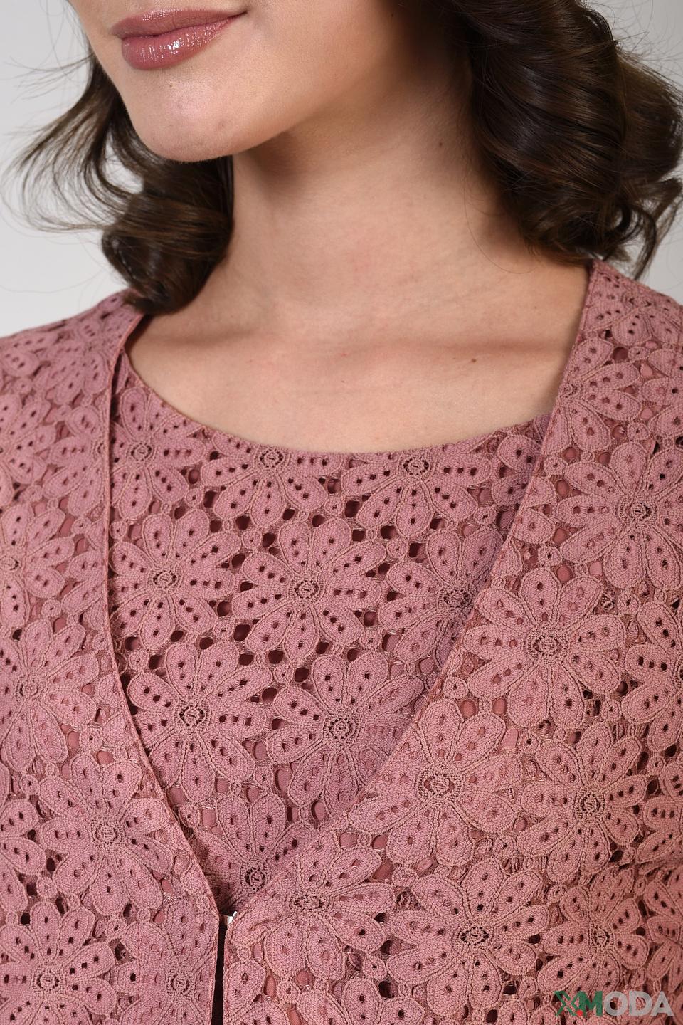 Жакет Pezzo кружевной розовый