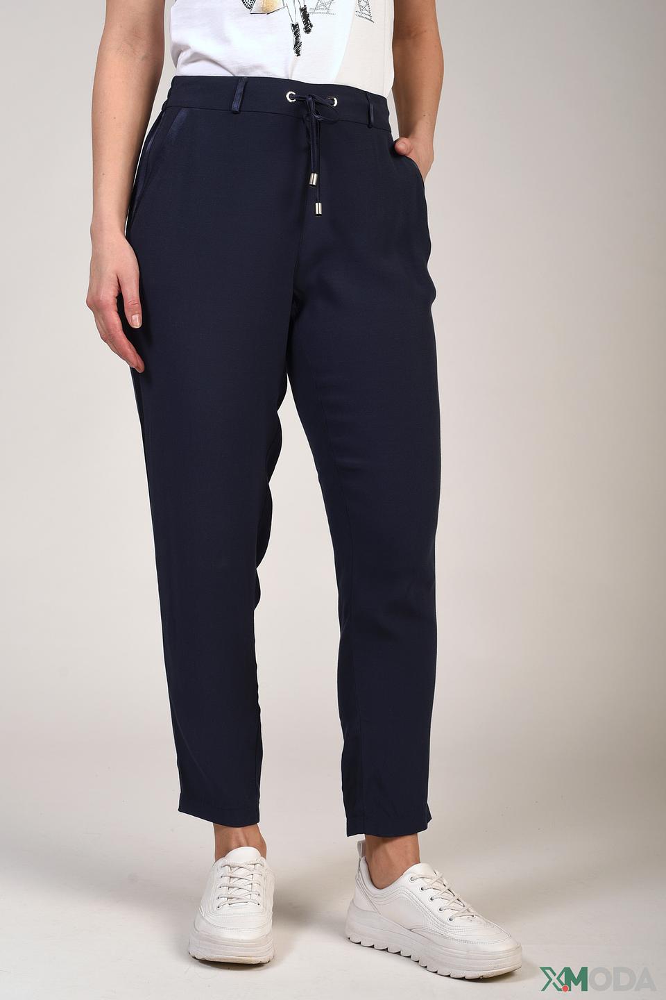 Брюки Pezzo темно-синие с поясом