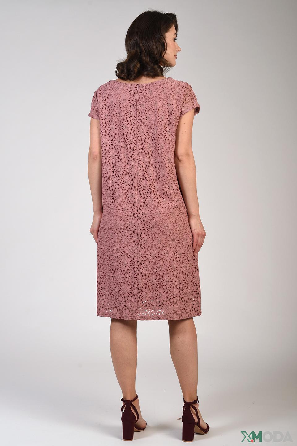 Платье Pezzo кружевное пудровое