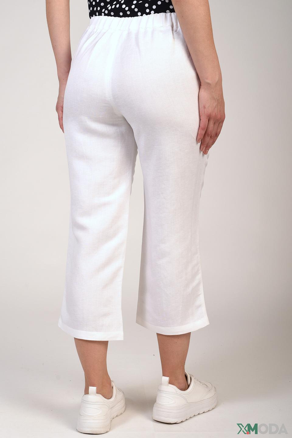 Брюки Pezzo льняные белые