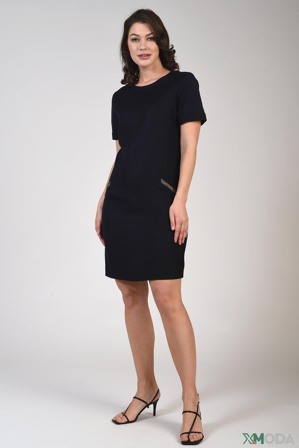 Платье Pezzo чёрное с карманами