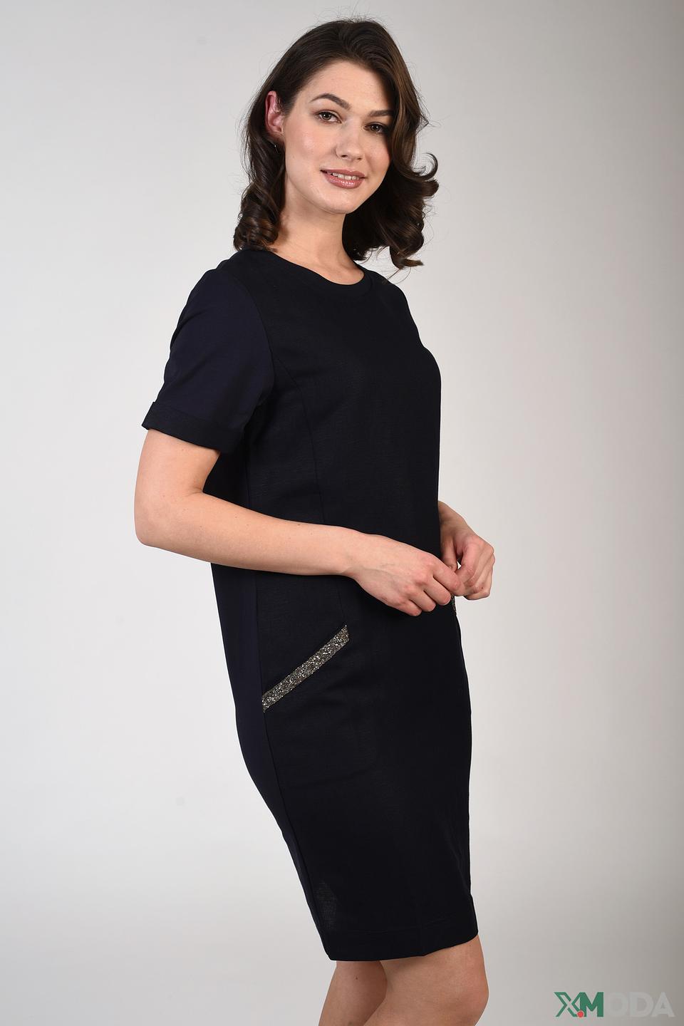 Платье Pezzo чёрное с карманами