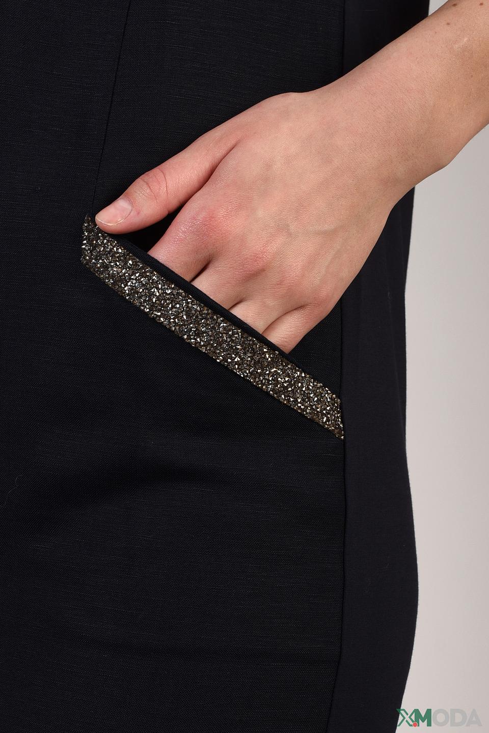 Платье Pezzo чёрное с карманами