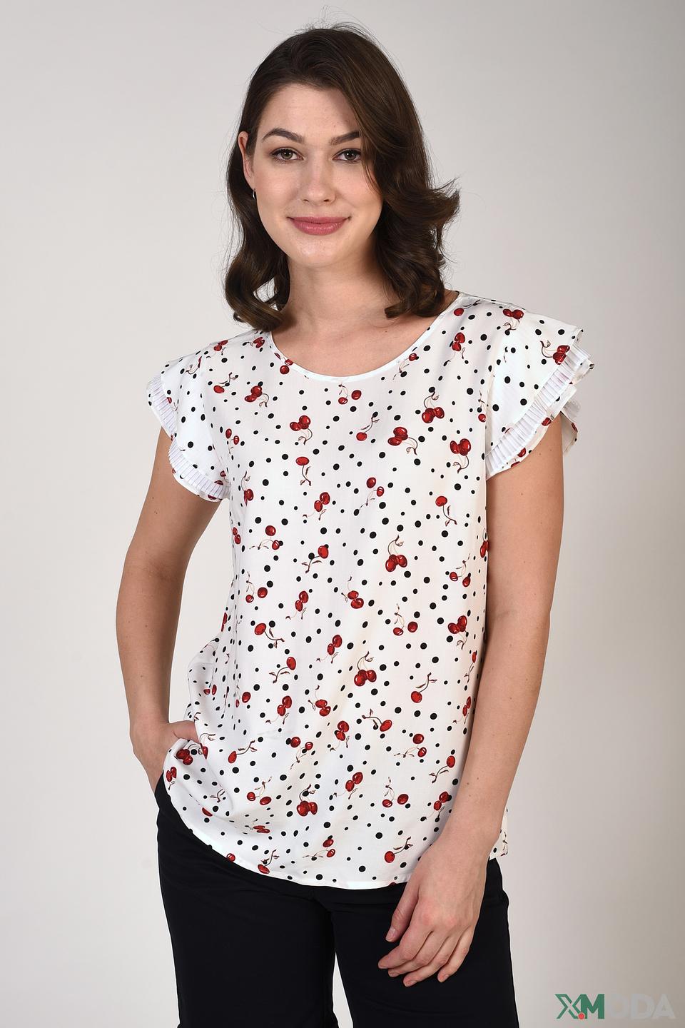 Блуза Pezzo с вишнями