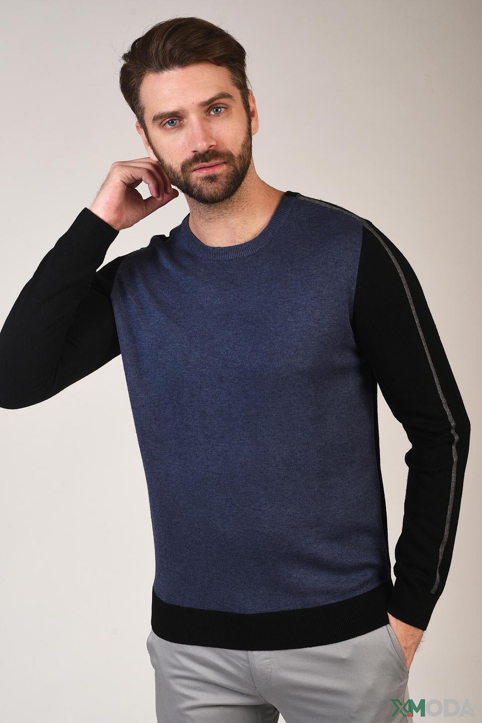 Джемпер Pezzo комбинированный синий