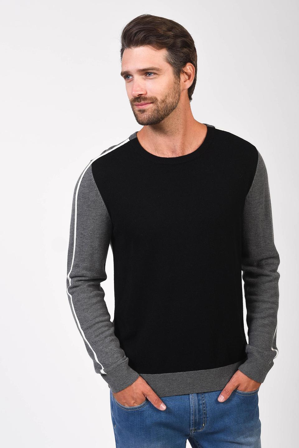 Джемпер Pezzo с полосой серый