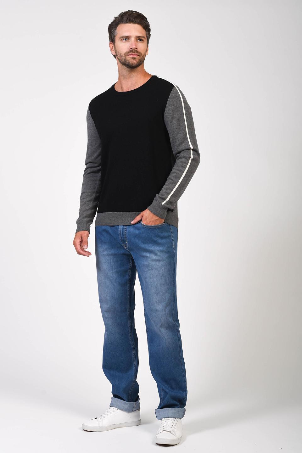 Джемпер Pezzo с полосой серый