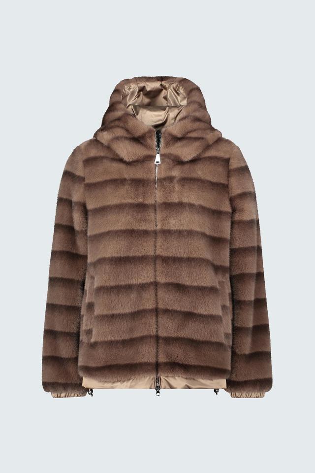Коричневая куртка из искусственного меха Betty Barclay outdoor