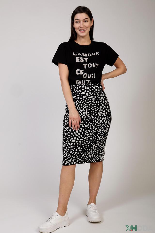 Юбка Oui с леопардовым принтом