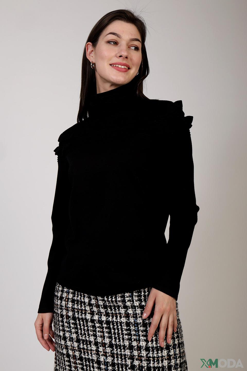 Водолазка Pezzo чёрная с воротником-стойкой