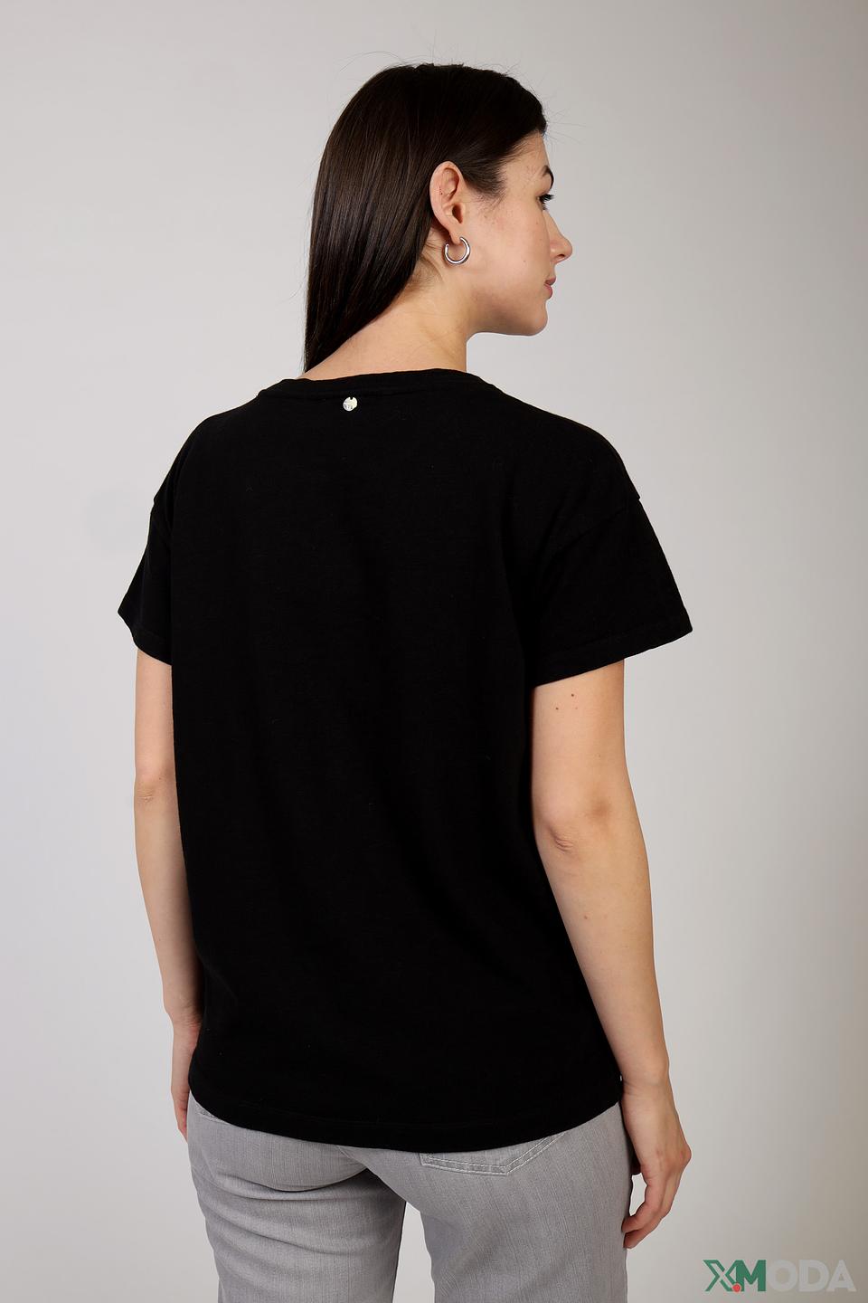 Футболка Rich and Royal с надписью чёрная