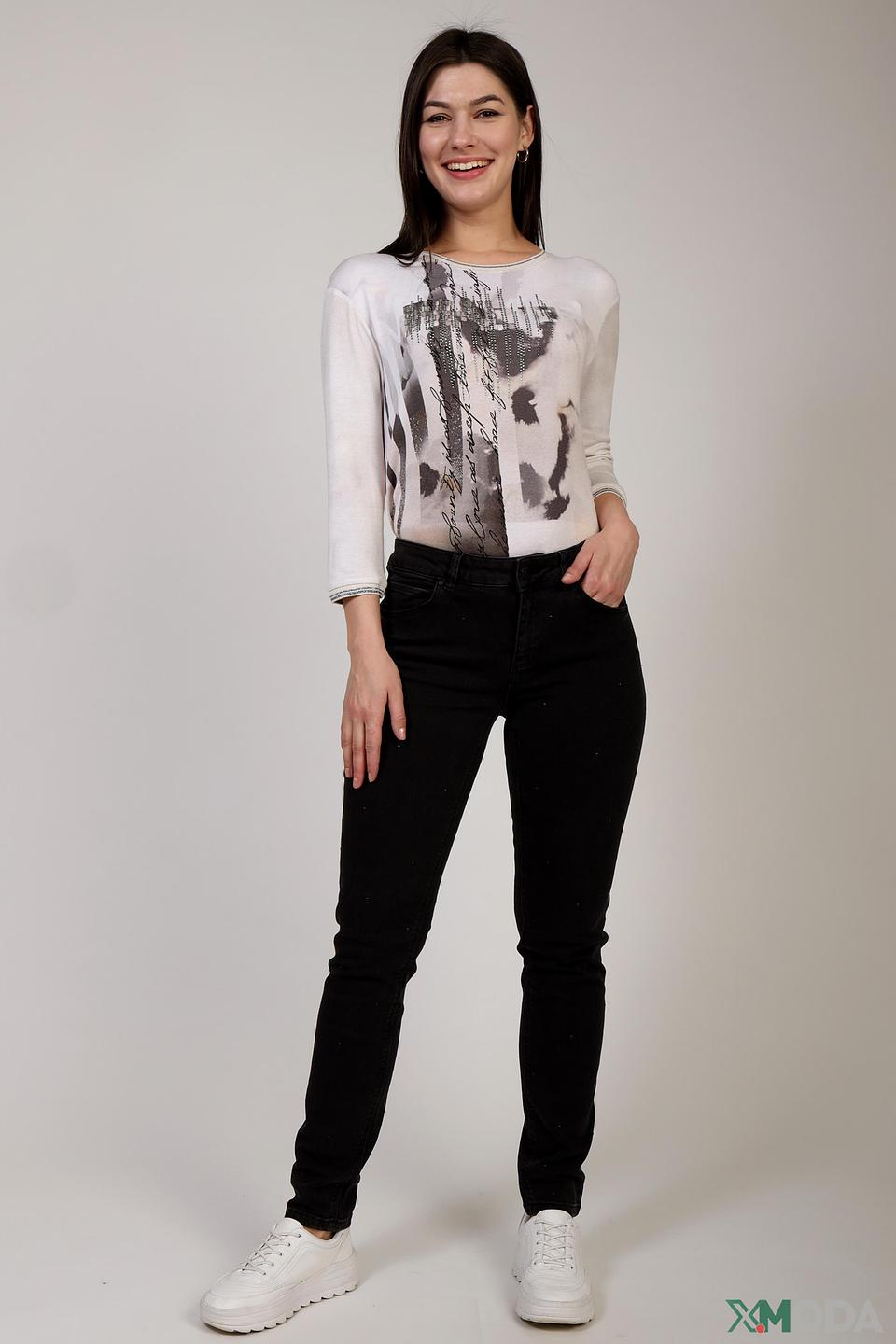 Джинсы скинни Oui чёрные