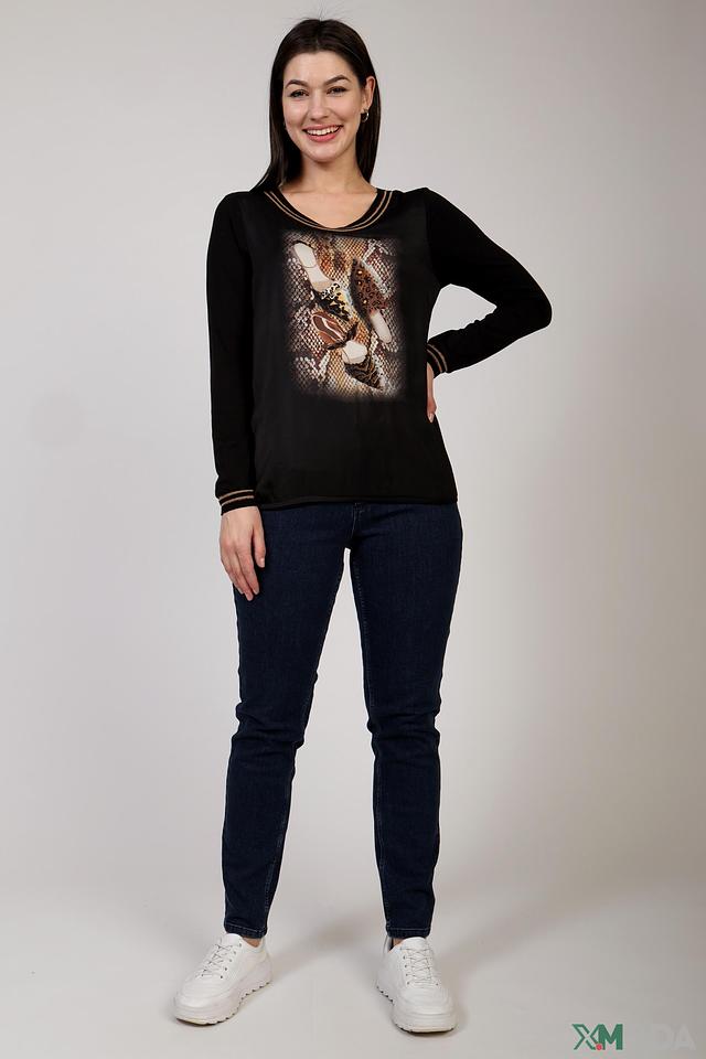 Джинсы Oui с декоративной отделкой