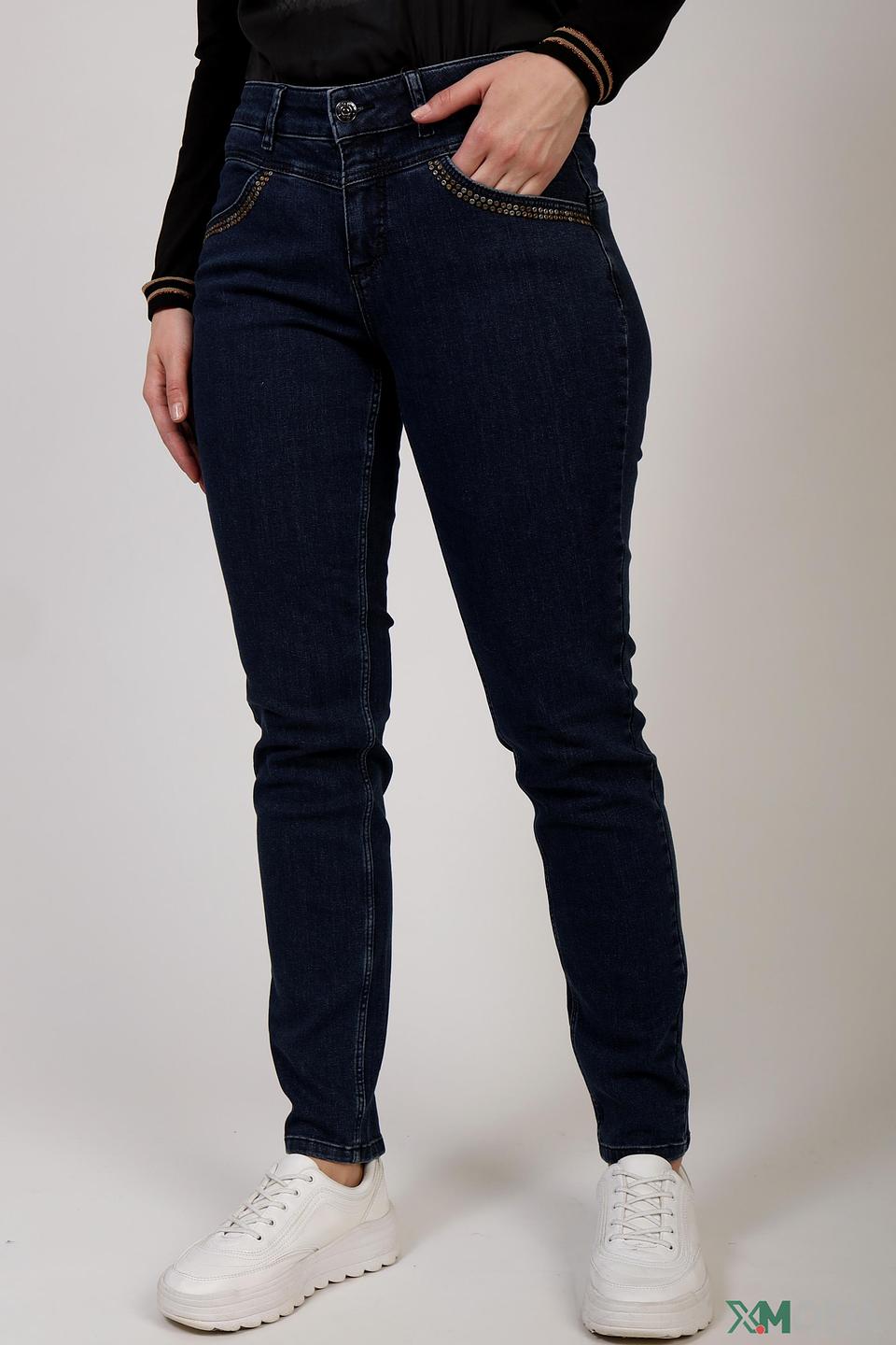 Джинсы Oui с декоративной отделкой