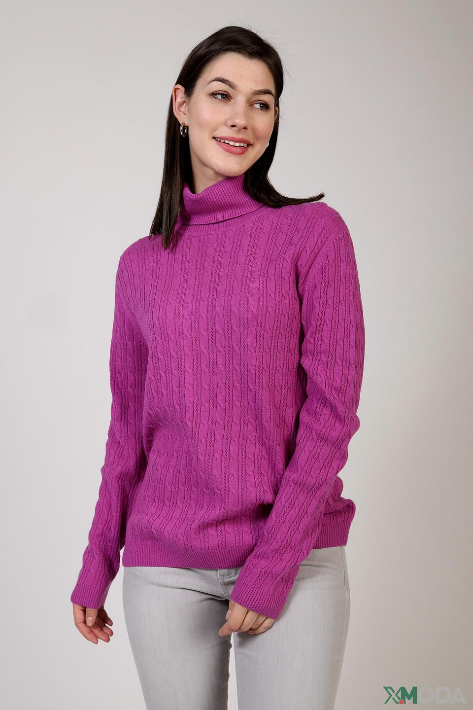 Водолазка Pezzo фуксия с косами