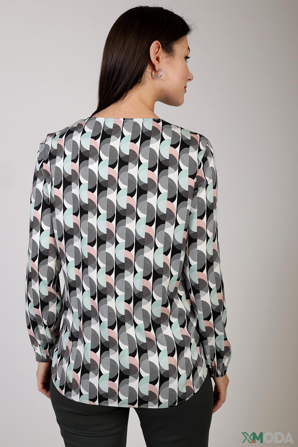 Блуза Bianca с геометрическим принтом