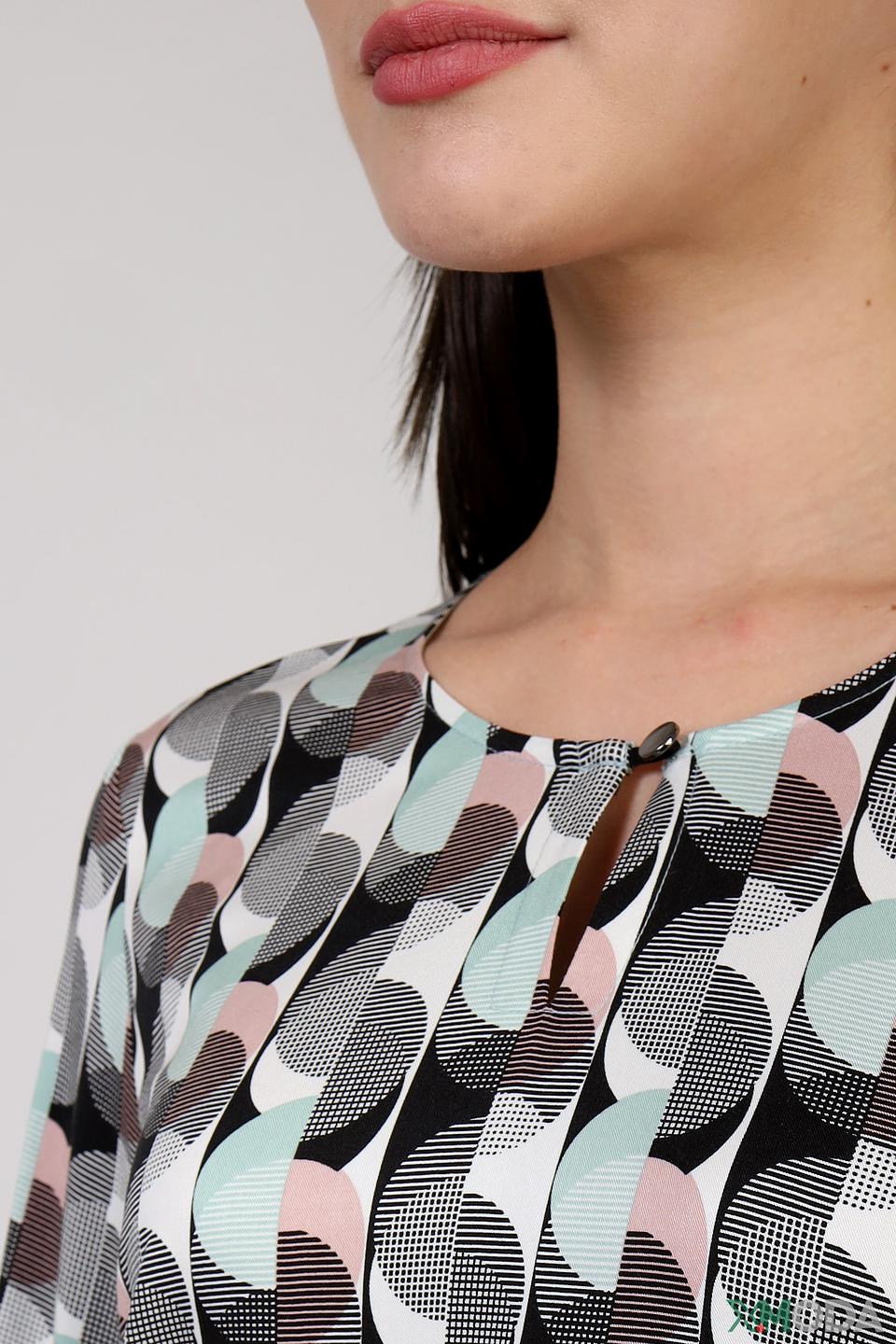 Блуза Bianca с геометрическим принтом