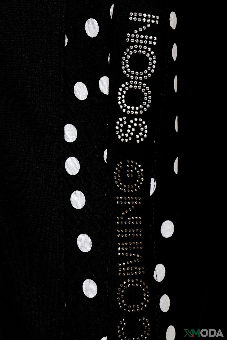 Брюки Doris Streich в горошек чёрные