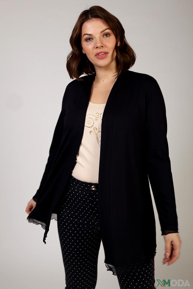 Жакет Eugen Klein чёрный с оборками