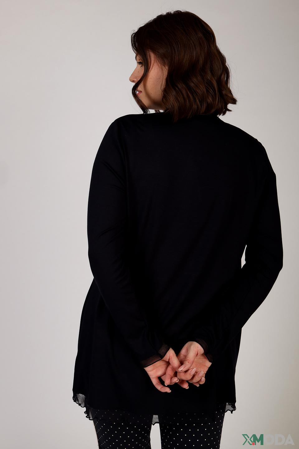 Жакет Eugen Klein чёрный с оборками