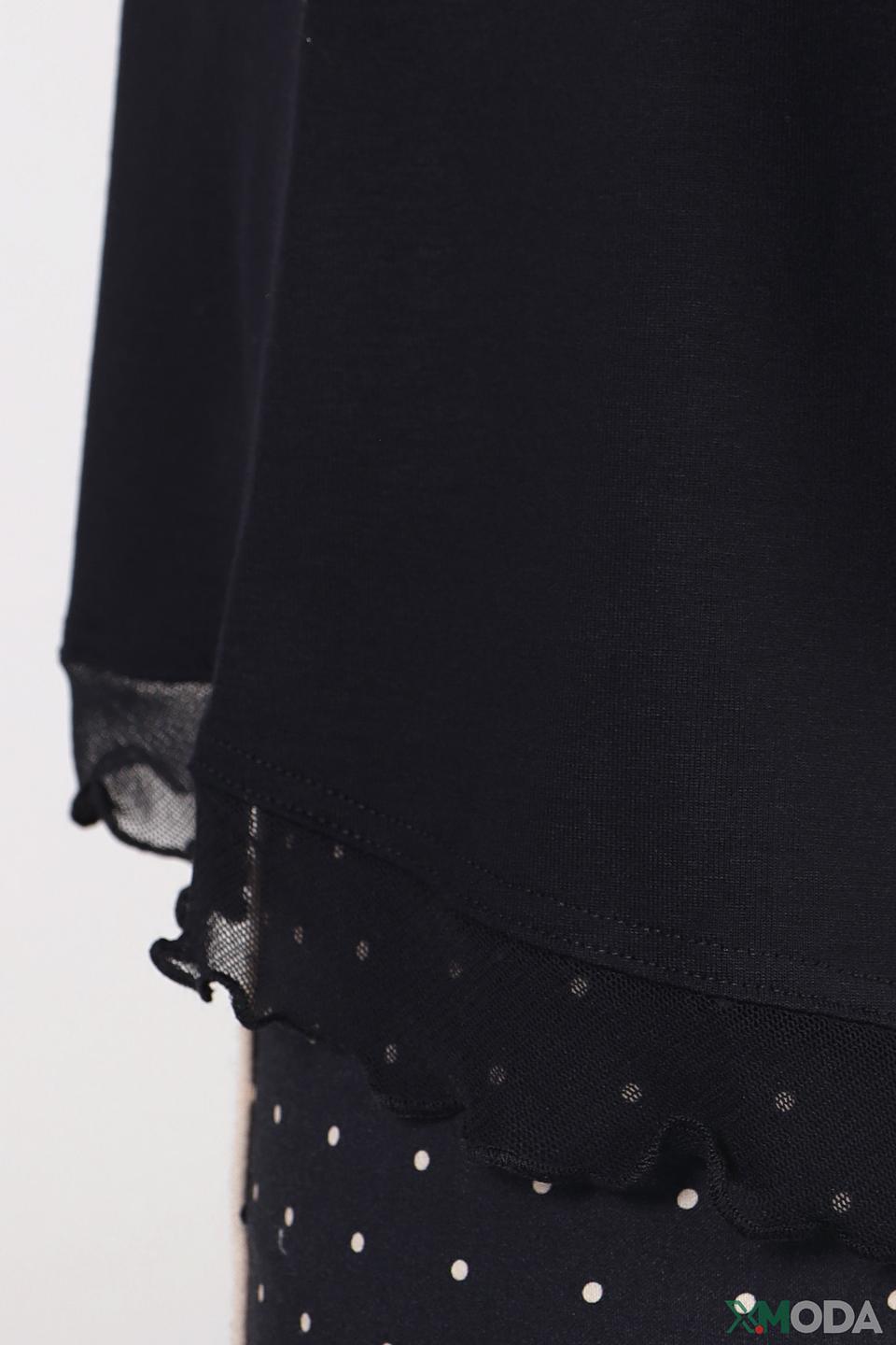 Жакет Eugen Klein чёрный с оборками