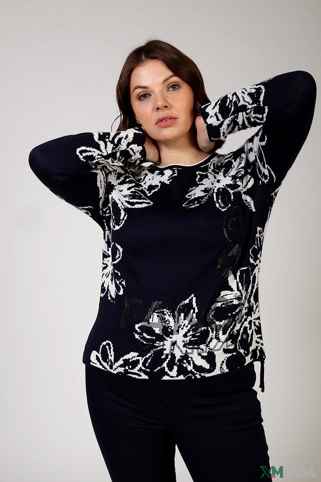 Пуловер Rabe collection с цветами