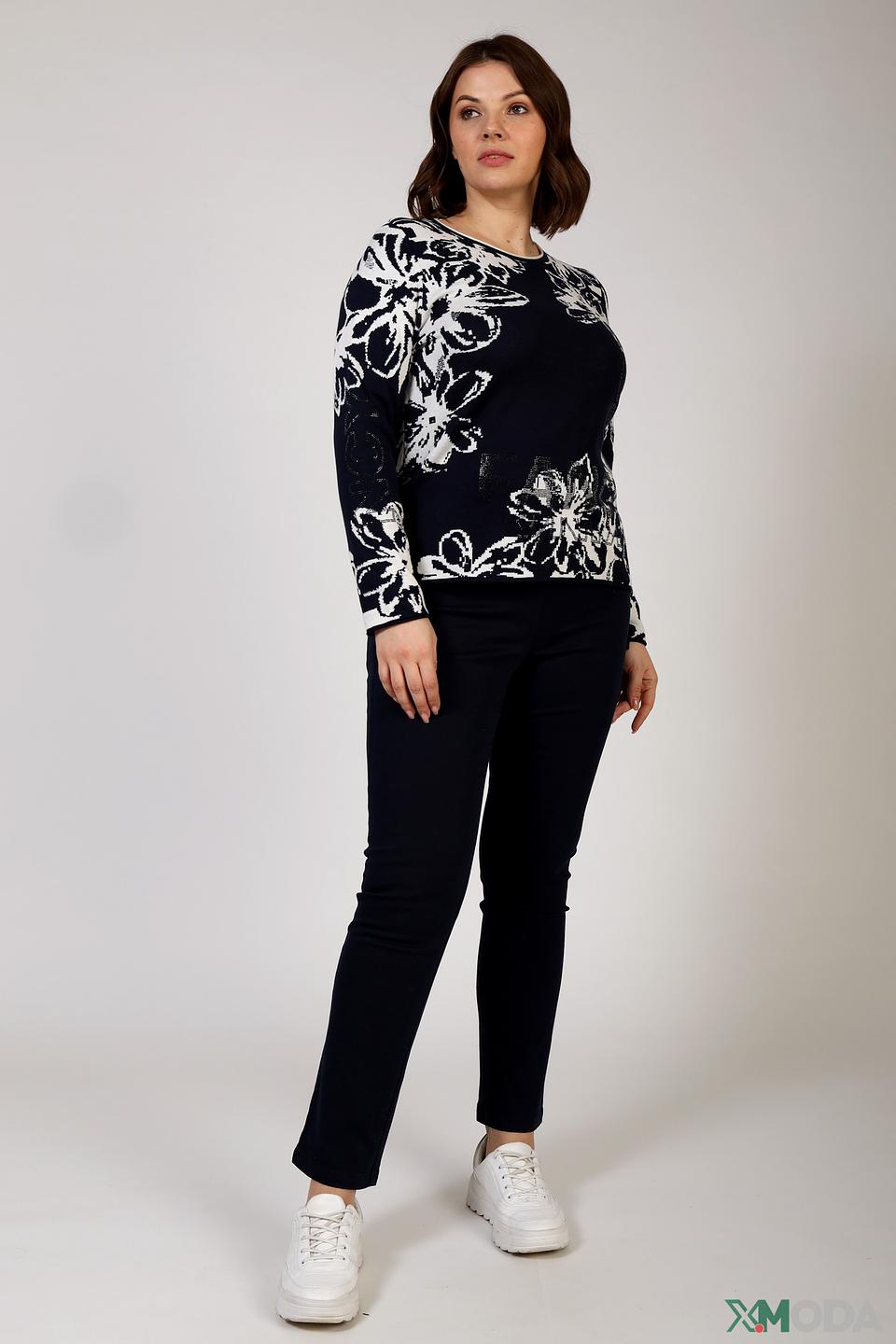 Пуловер Rabe collection с цветами