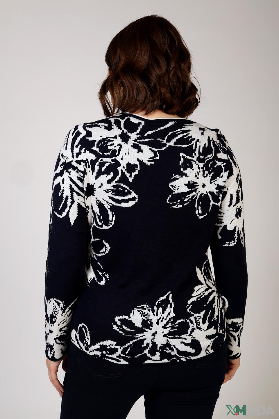 Пуловер Rabe collection с цветами