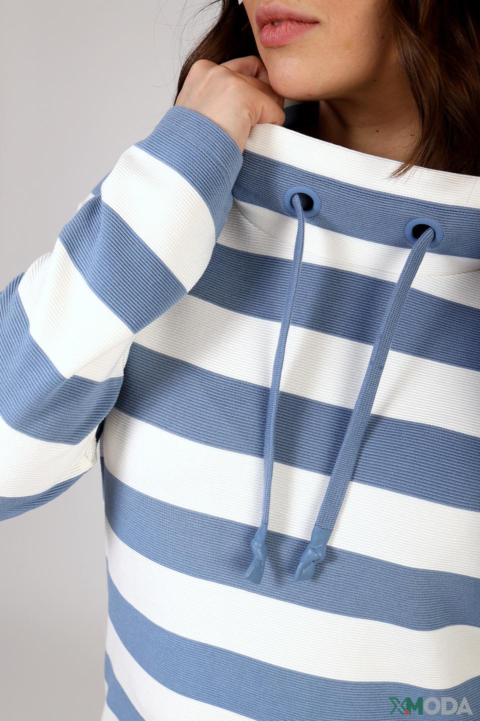 Пуловер Via Appia в полоску голубой