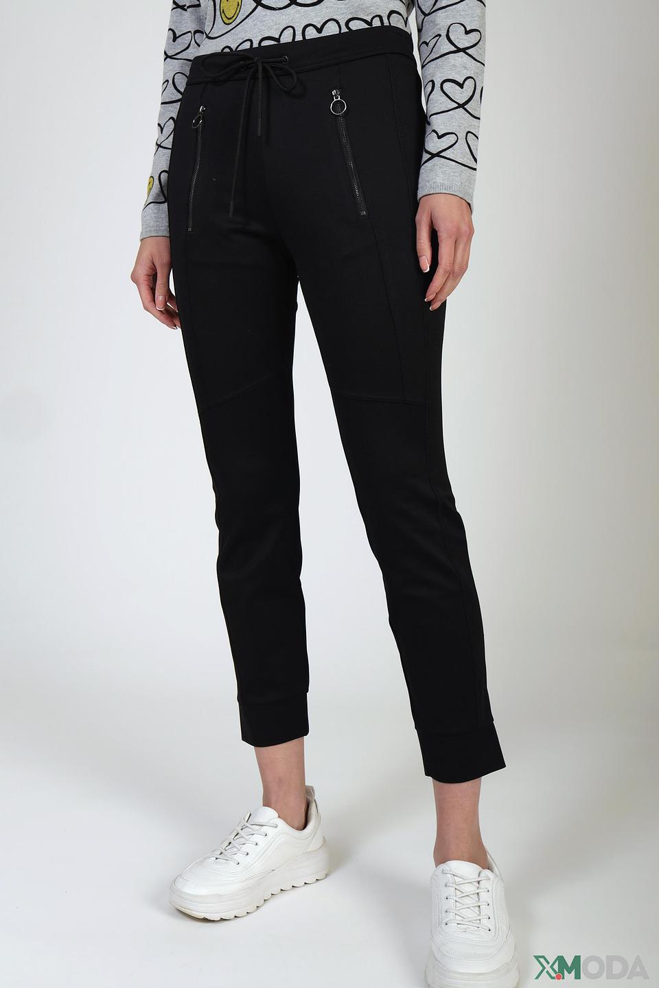 Брюки трикотажные Oui чёрные