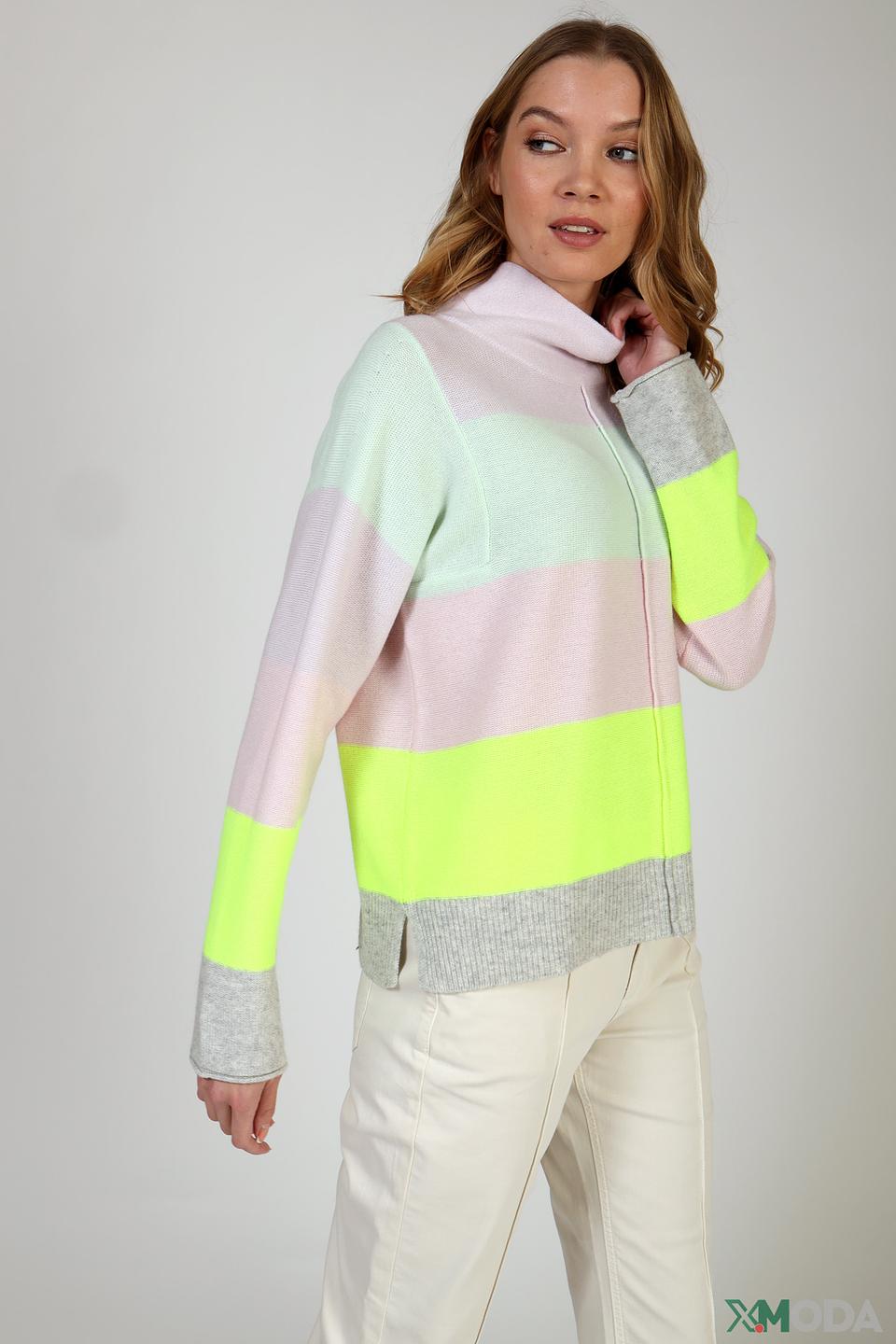 Пуловер Oui полосатый