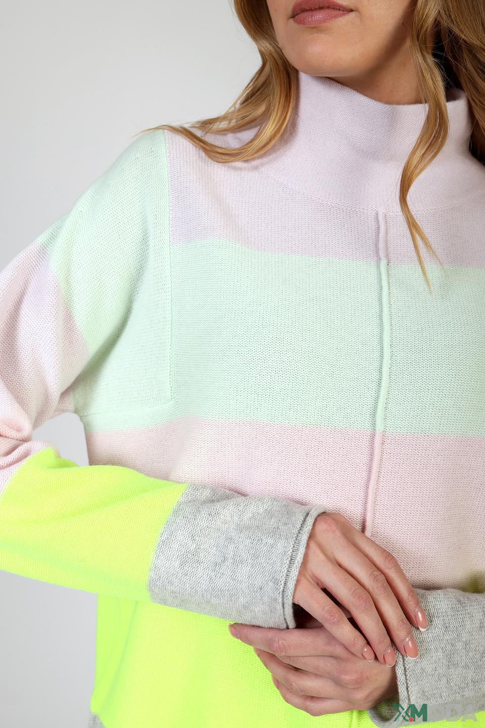 Пуловер Oui полосатый