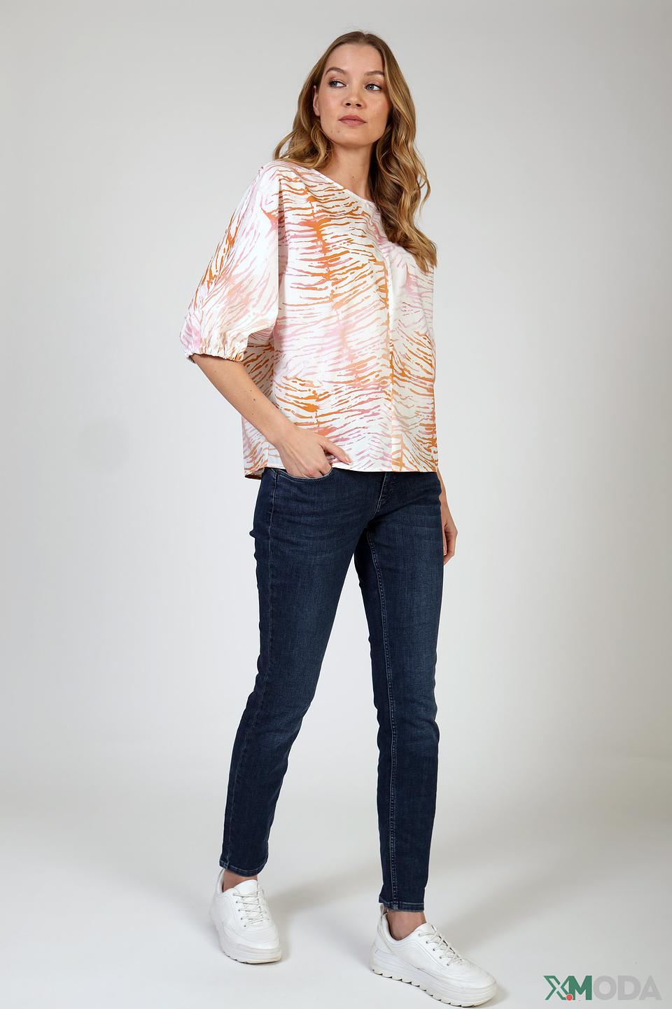 Джинсы скинни Oui тёмно-синие